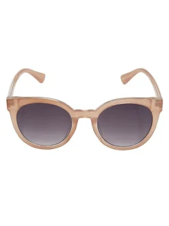 Damen-Sonnenbrille in Beige/ Dunkelblau