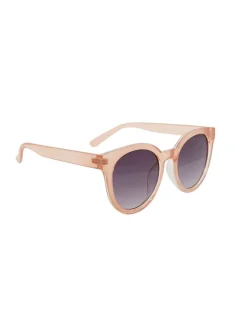 Damen-Sonnenbrille in Beige/ Dunkelblau