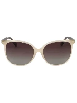 Damen-Sonnenbrille in Beige/ Braun