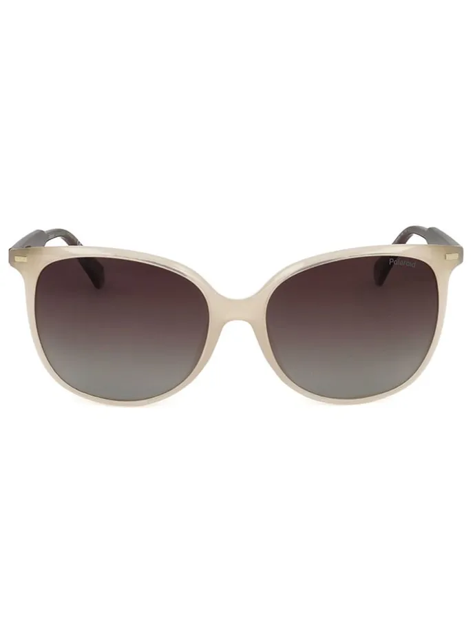 Damen-Sonnenbrille in Beige/ Braun
