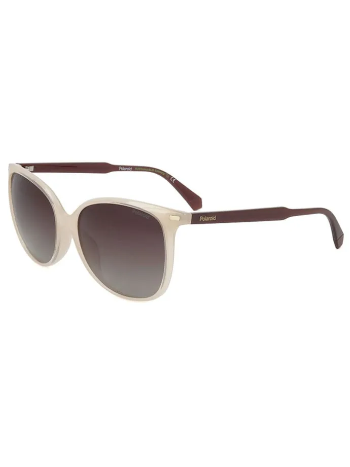 Damen-Sonnenbrille in Beige/ Braun