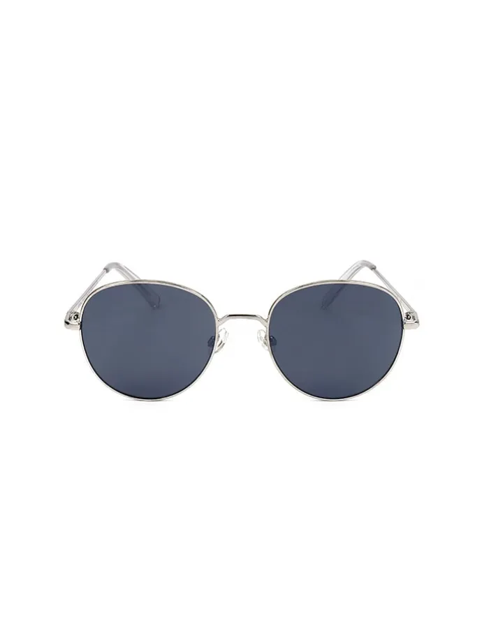 Damen-Sonnenbrille in Dunkelblau/ Silber