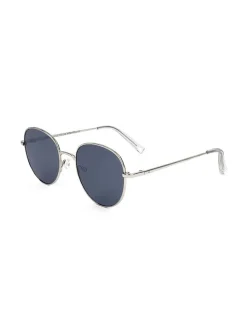 Damen-Sonnenbrille in Dunkelblau/ Silber
