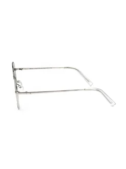Damen-Sonnenbrille in Dunkelblau/ Silber