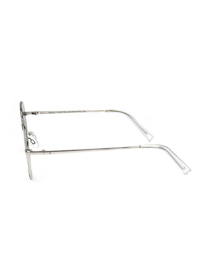 Damen-Sonnenbrille in Dunkelblau/ Silber