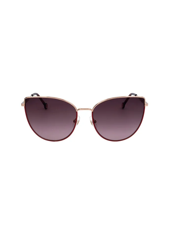 Damen-Sonnenbrille in Gold/ Lila