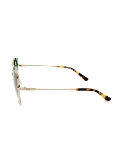 Damen-Sonnenbrille in Gold/ Grün