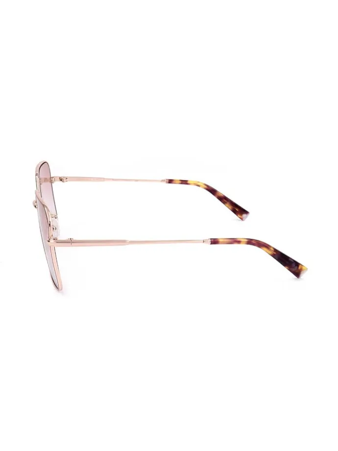 Damen-Sonnenbrille in Gold/ Rosa