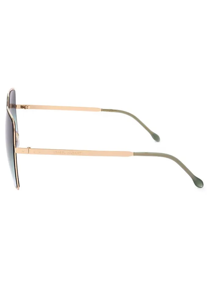 Damen-Sonnenbrille in Gold/ Hellblau