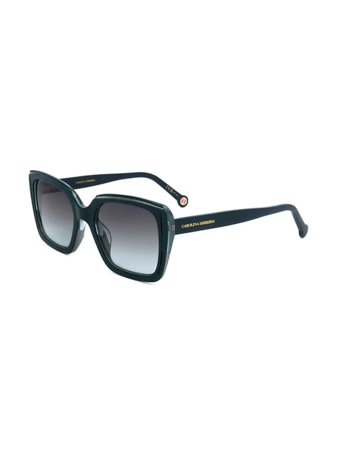Damen-Sonnenbrille in Grün/ Grau-Hellblau