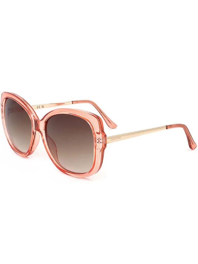 Damen-Sonnenbrille in Rosa/ Braun