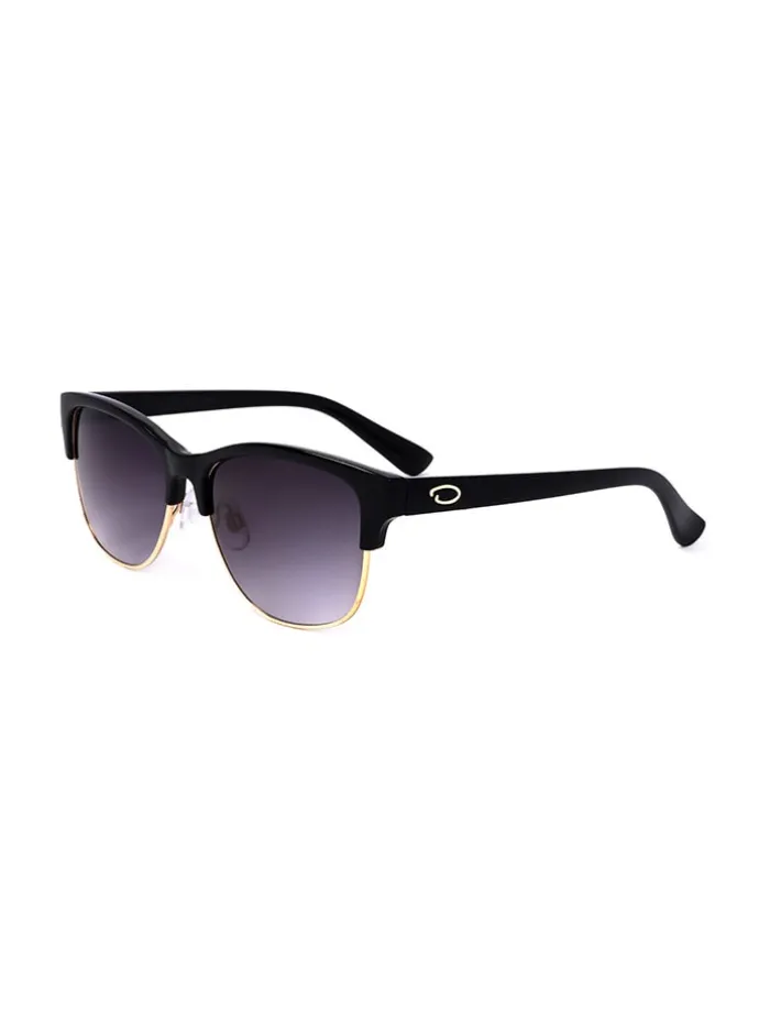 Damen-Sonnenbrille in Schwarz-Gold/ Lila