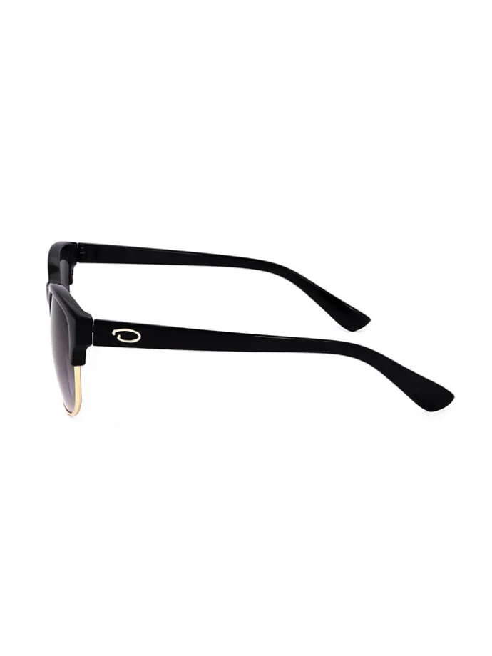 Damen-Sonnenbrille in Schwarz-Gold/ Lila