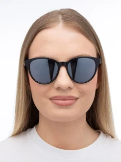 Damen-Sonnenbrille in Schwarz/ Dunkelblau