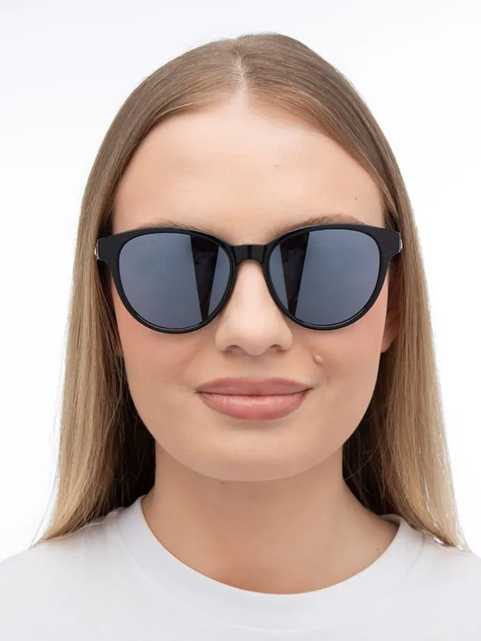 Damen-Sonnenbrille in Schwarz/ Dunkelblau