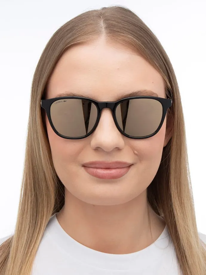 Damen-Sonnenbrille in Schwarz/ Gold