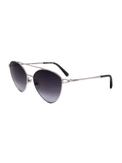 Damen-Sonnenbrille in Silber/ Schwarz