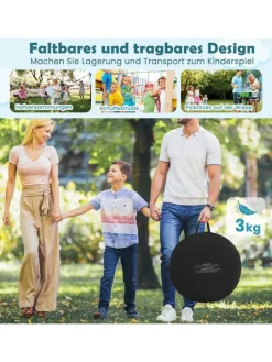 Dart Wurfspiel Set Kinder 145cm in Schwarz