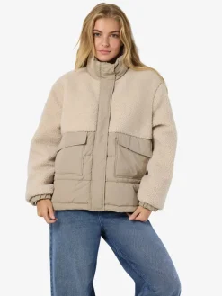 Daunenjacke in Beige