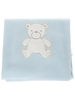 Decke in Hellblau - (L)70 x (B)105 cm