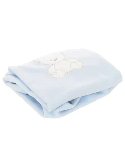 Decke in Hellblau - (L)70 x (B)105 cm