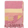 Decke ISNEL Pink Gelb Gestreift 160x130 cm
