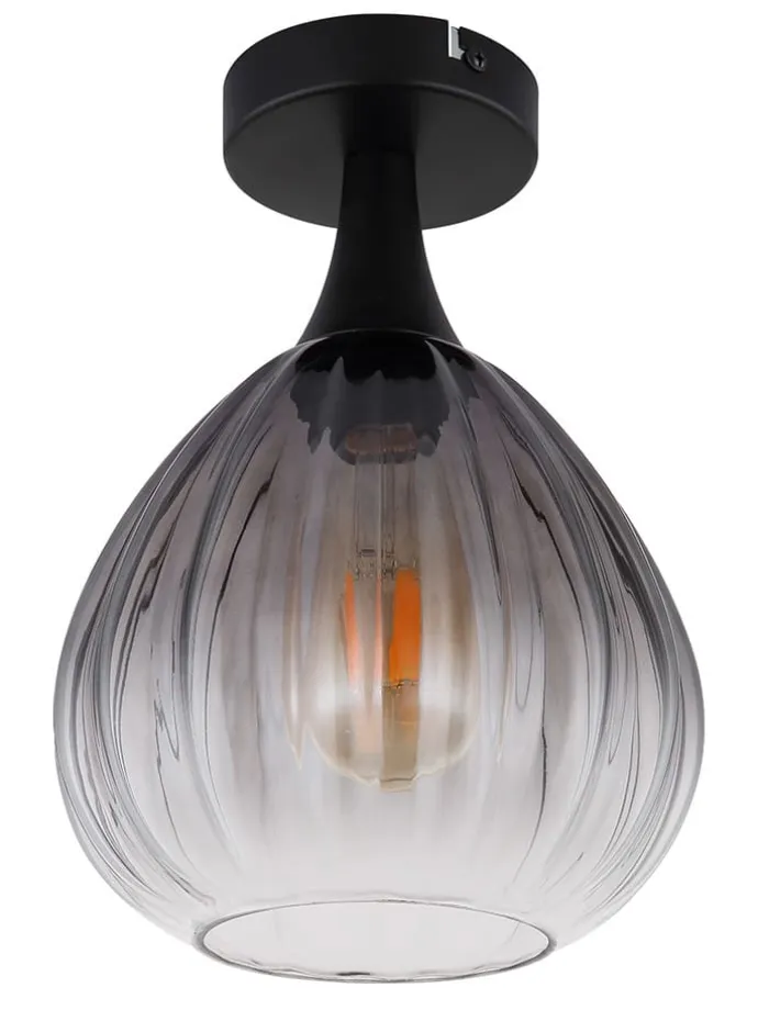 Deckenleuchte ''Olsen'' in Schwarz - (H)27,5 x Ø 20 cm