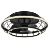 Deckenventilator in Schwarz  - (H)18 x Ø 50 cm