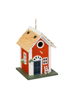 Deko Vogelhaus in Bunt - (B)18,5 x (H)25 x (T)18,5 cm