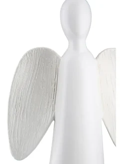 Dekofigur "Barbara" in Weiß  - (B)13 x (H)24 x (T)7 cm