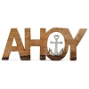 Dekofigur"Ahoy" in Hellbraun - (B)28,5 x (H)11 cm