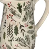 Dekokrug in Beige/ Grün - (H)18,5 cm