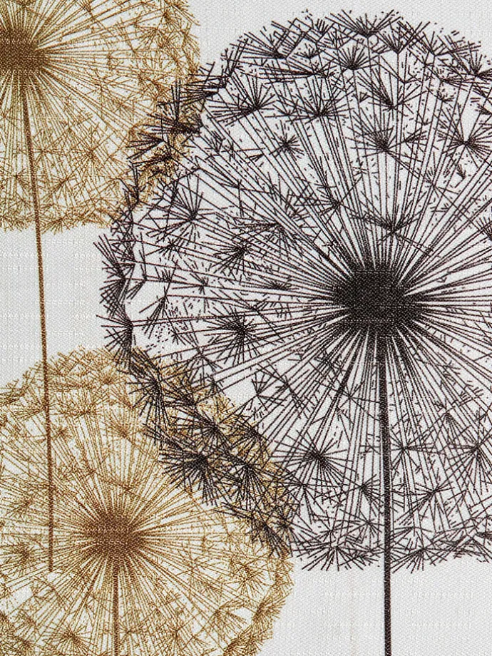 Dekoschal in Creme/ Braun