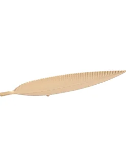 Dekoschale in Gold - (B)55 x (H)2,5 x (T)13 cm