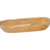 Dekoschale in Hellbraun - (B)40,5 x (H)7 x (T)14 cm