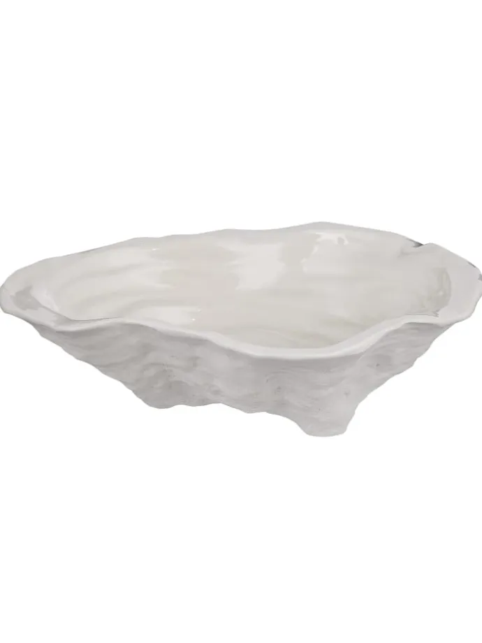 Deko-Schale OYSTER in Weiß