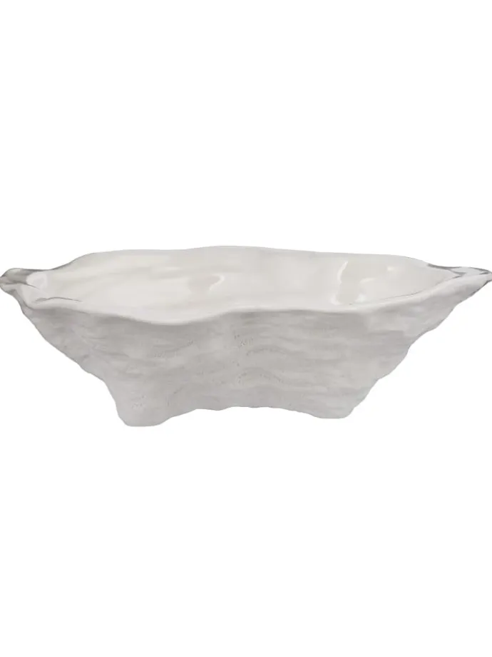 Deko-Schale OYSTER in Weiß