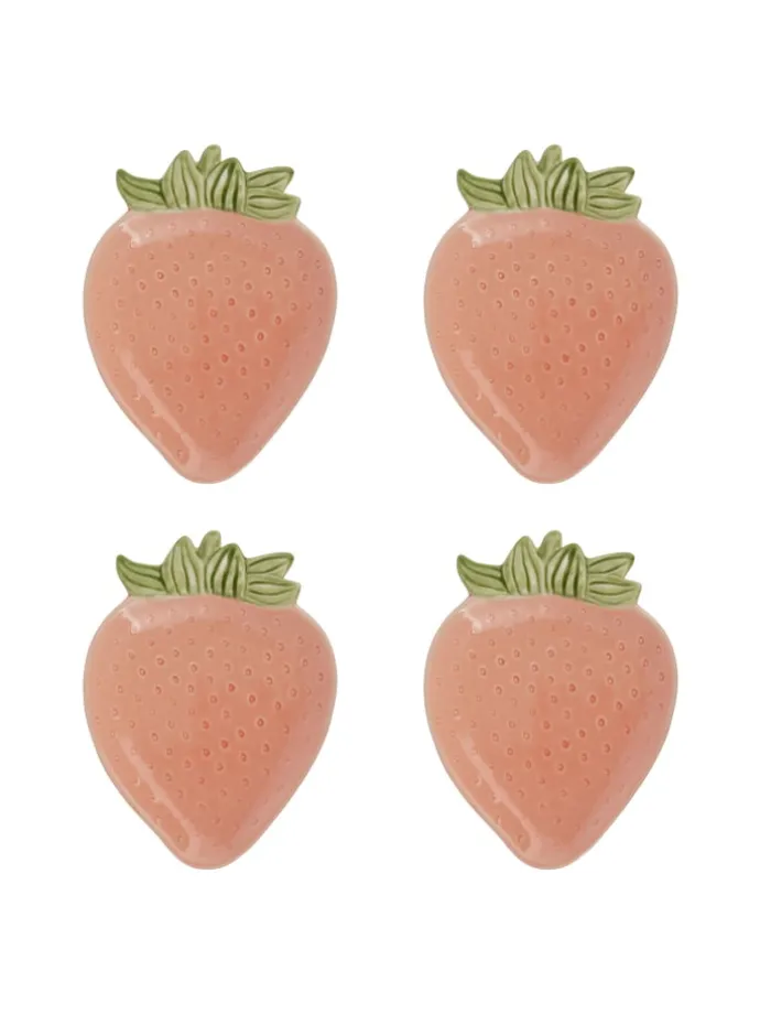Deko-Schale STRAWBERRY 4er-Set in Pink