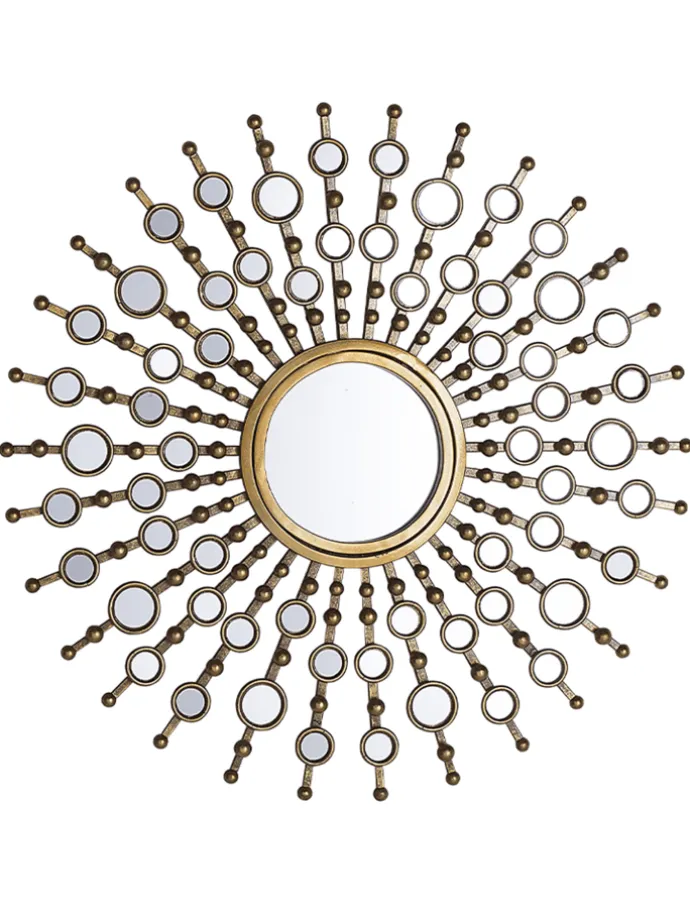 Dekospiegel BLOIS in Gold - (W) 70 x (H) 70 x (L) 3 cm