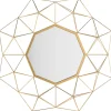 Dekospiegel GAILLAC in Gold - (W) 80 x (H) 80 x (L) 6 cm
