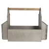 Deko-Werkzeugkasten in Grau - (B)50 x (H)35 x (T)23 cm