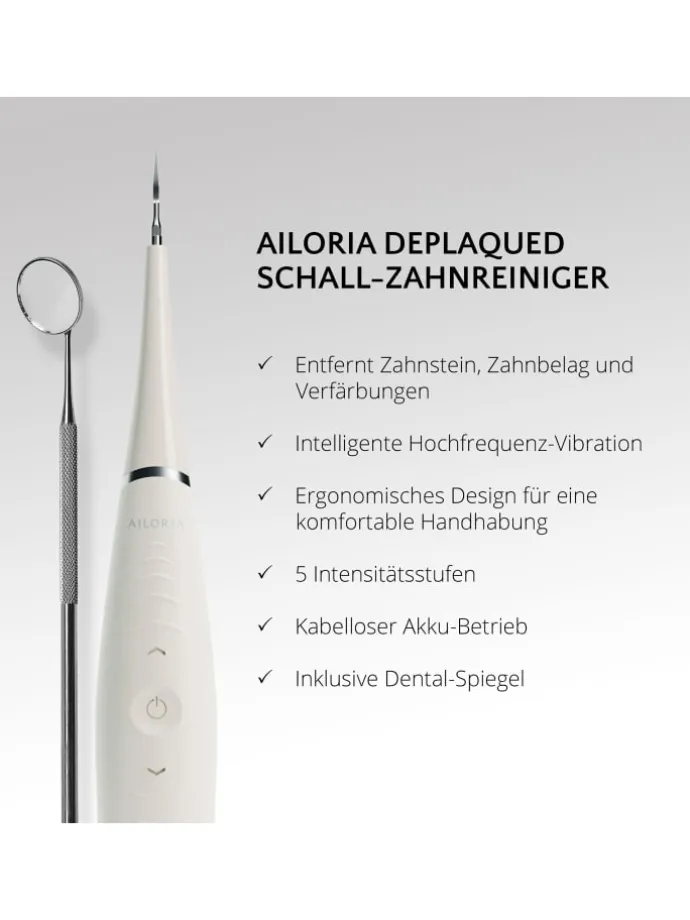 DEPLAQUED Schall-Zahnreiniger in weiß