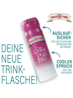 Die Schule der Magischen Tiere Trinkflasche | 380 ml in Beerenrot | Rabbat