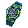 Digital-Armbanduhr Calypso Digital dunkelblau, hellgrün groß (ca. 40mm)