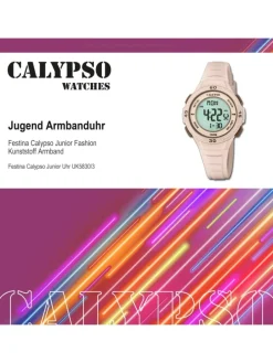 Digital-Armbanduhr Calypso Junior rosa mittel (ca. 35mm)
