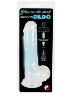 Dildo Glow in the Dark in transparent