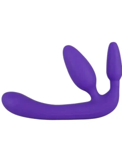 Dildo Strapless Strap-On Triple Teaser in lila