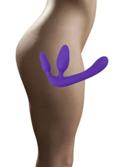 Dildo Strapless Strap-On Triple Teaser in lila
