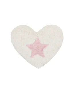 Dinkel-Bio-Wärmekissen, rosa Stern, GOTS, Made in Germany, Größe ca 23 x 22 cm