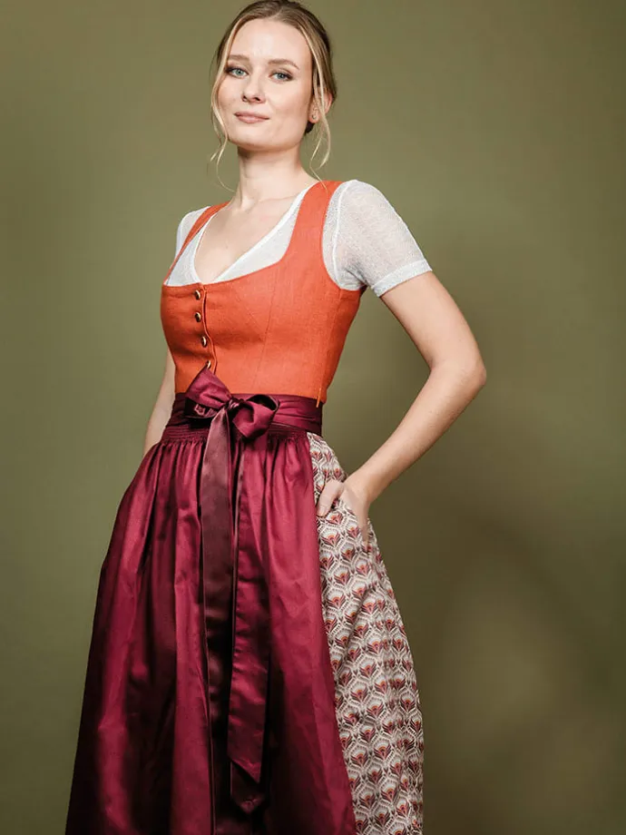 Dirndl ''Anka'' in Rot